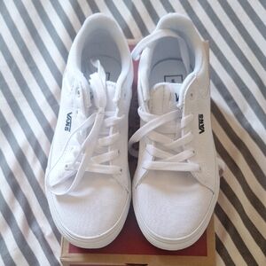 Vans Kids Classic White Sneakers Size 2